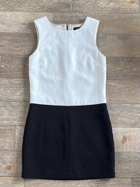 NWT H&M Black White Shift Cocktail Dress Size 2